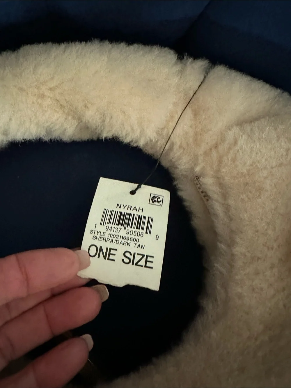 I.N.C. International Concepts Nyrah Faux Fur Hobo Bag Cream Cozy Winter NWT